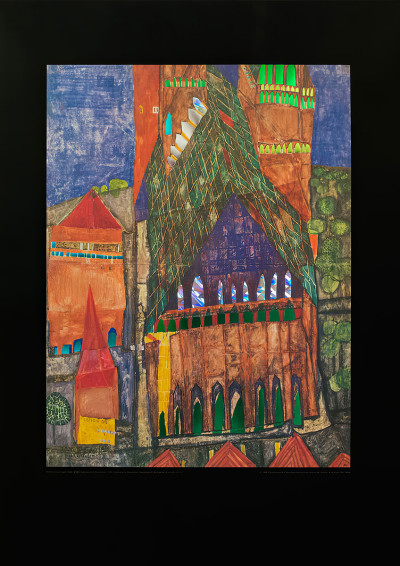 大聖堂 1 作： Friedensreich Hundertwasser